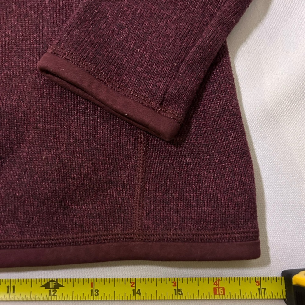 Wine Red Better Sweater Half Zip Jacket Sweatshirt Dark Purple XS Patagonia - Picture 2 of 6